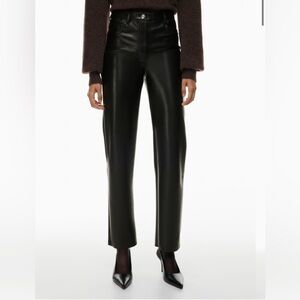 Aritzia vegan leather pant